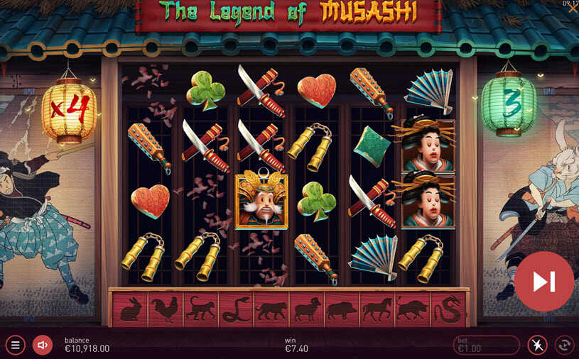 The Legend of Musashi ฟรีสปิน