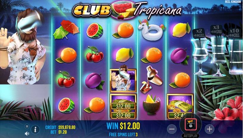 Club Tropicana ฟรีสปิน